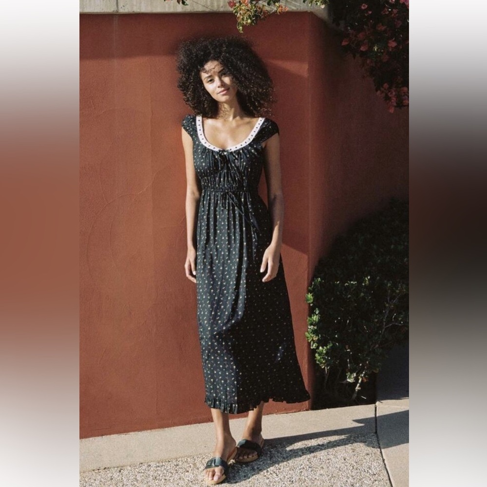 Christy Dawn Kelly dress in black aster garden